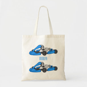 Kart racing Cartoon Illustration Tragetasche