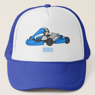 Kart racing Cartoon Illustration Truckerkappe