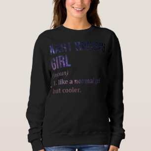 Kart Racing Girl wie ein normales Mädchen, aber Co Sweatshirt
