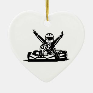 Kart Sieger Keramikornament