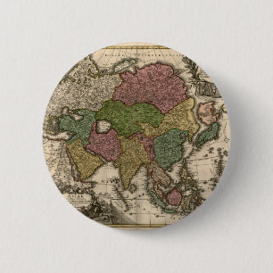 Karte 1700's von Asien Button