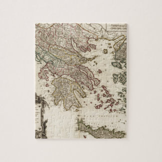Karte 1752 von altem Griechenland Puzzle