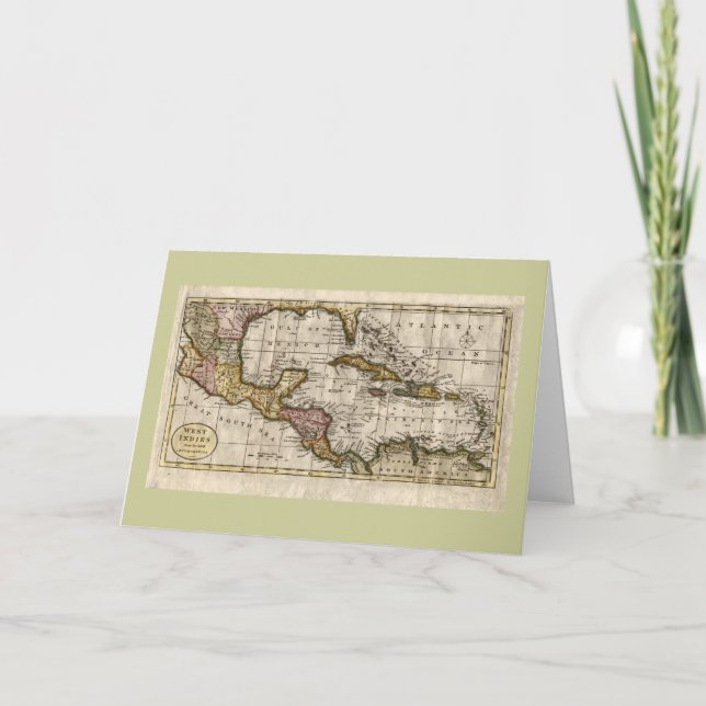 Karte 1790 der Antillen durch Dilly und Robinson (Vorderseite)