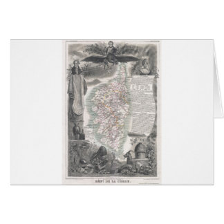 Karte 1852 von Korsika