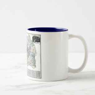 Karte 1891 von Washington-Stadt u. von umgebendem Zweifarbige Tasse