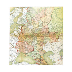 Karte 1928 von der alten Sowjetunion UDSSR Notizblock