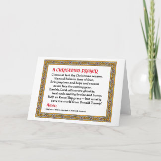 Karte #2 des Weihnachtsgebets-(Donald Trump)