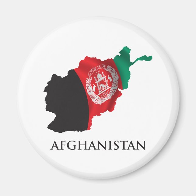 Karte Afghanistans Magnet (Vorne)