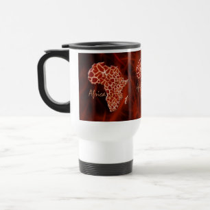 Karte AFRICA Giraffe Spots Wildlife Tasse