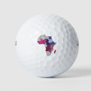 Karte Afrika Politischer geographischer Kontinent Golfball