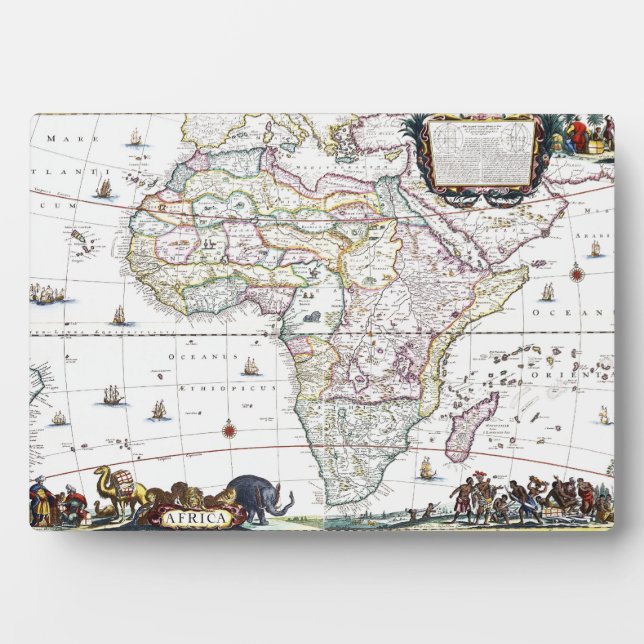 Karte Afrikas | 1696 Fotoplatte (Vorderseite)