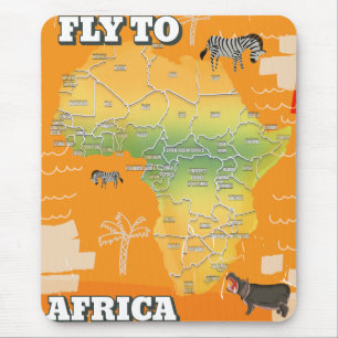 Karte Afrikas Mousepad