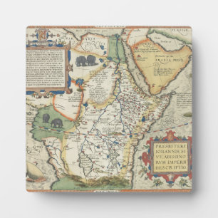 Karte Afrikas und der Arabischen Halbinsel Fotoplatte