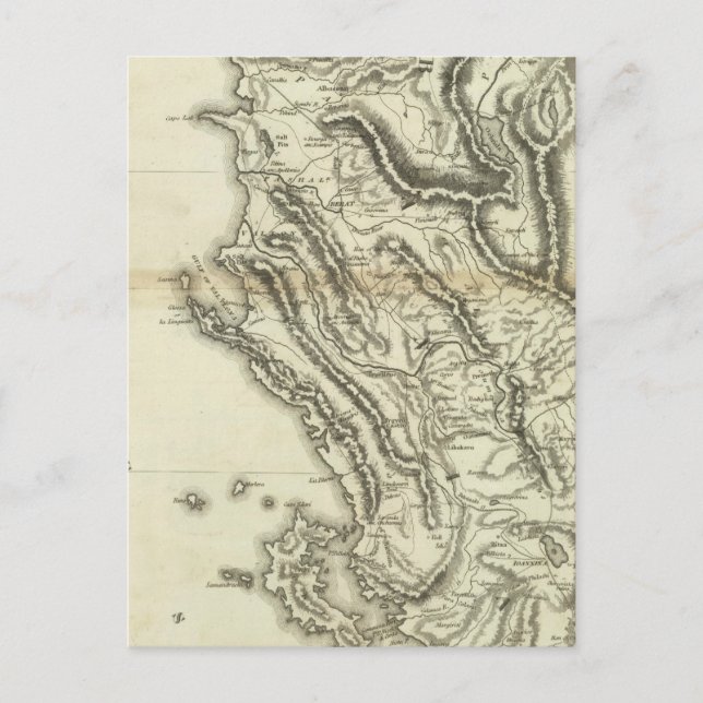 Karte Albaniens (Vorderseite)