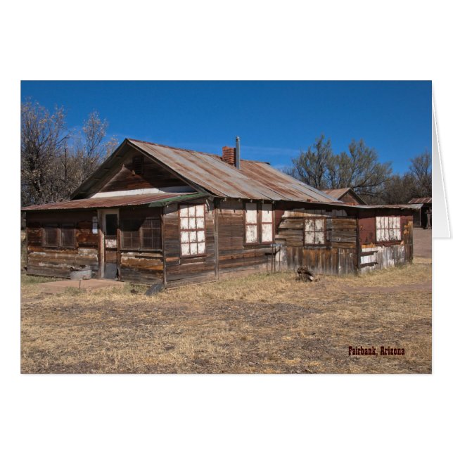 Karte: Altes Holzhaus (Vorderseite (Horizontal))