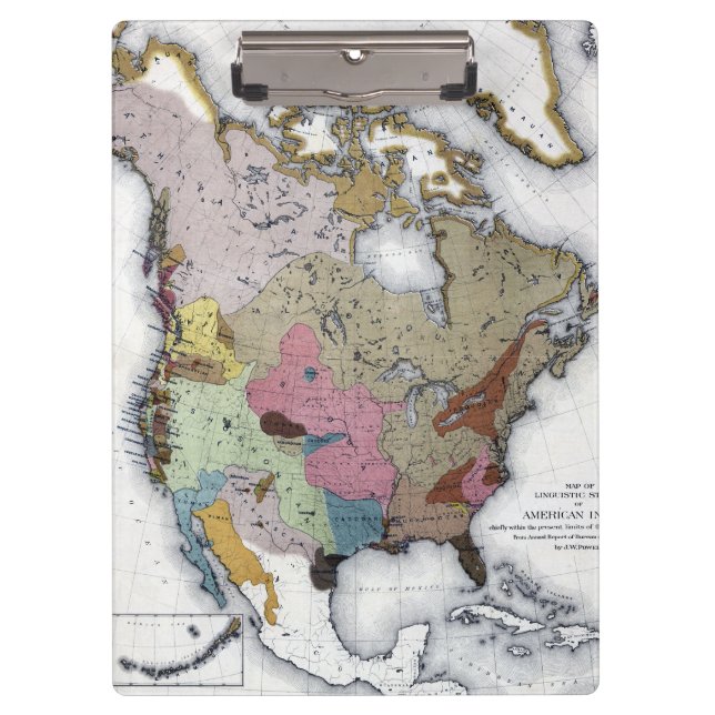 KARTE: AMERIKANISCHE UREINWOHNER 3 KLEMMBRETT (Vorderseite)