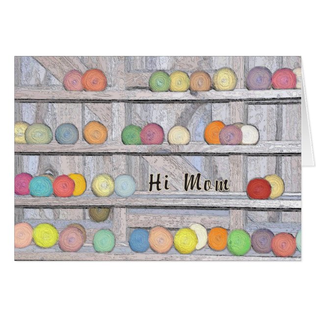 Karte, Ankündigung, Neues Baby Mädchen zur Mama (Vorderseite (Horizontal))