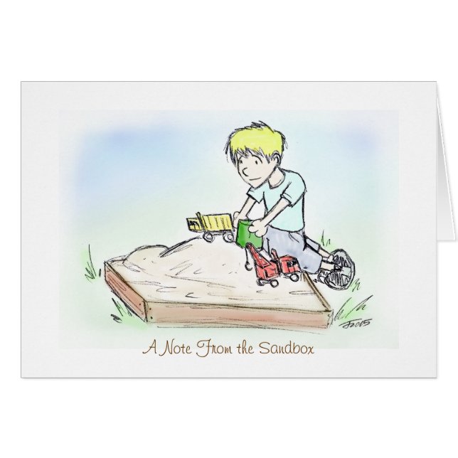 Karte - Anmerkung vom Sandkasten (Vorderseite (Horizontal))