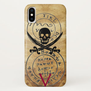 KARTE "ANTIQUE PIRATES", KARTE "SKULL" UND SCHWERT Case-Mate iPhone HÜLLE