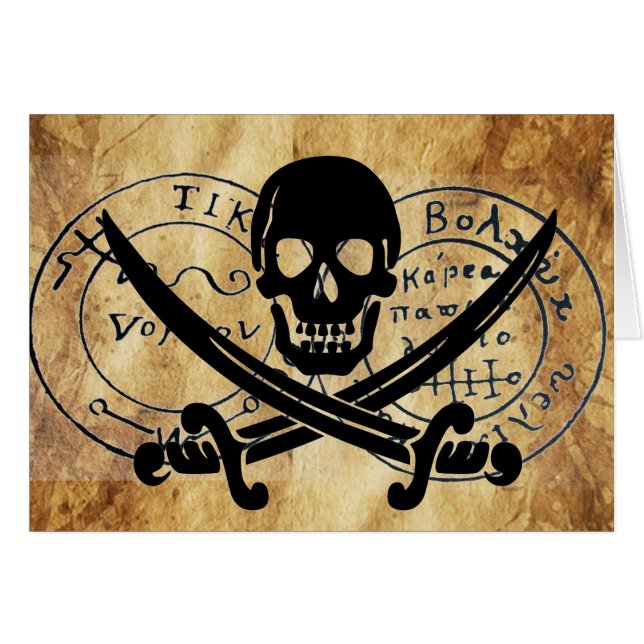 KARTE "ANTIQUE TALISMAN/PIRATES" (Vorderseite (Horizontal))