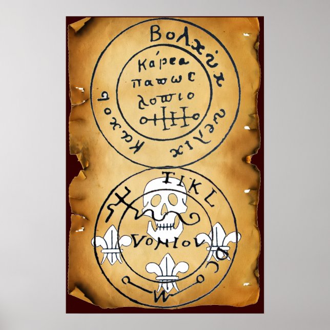 KARTE "ANTIQUE TALISMAN/PIRATES" POSTER (Vorne)