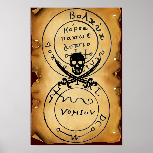 KARTE "ANTIQUE TALISMAN/PIRATES" POSTER (Vorne)