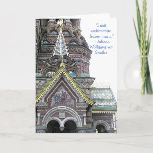 KARTE/ARCHITEKTUR/VERZIERT KATHEDRALE/RUSSLAND KARTE