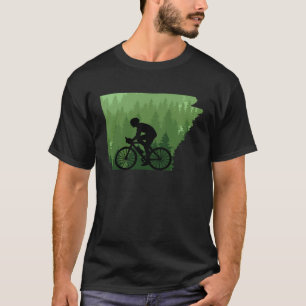 Karte Arkansas Mountain Bike Rider MTB Bike Mounta T-Shirt