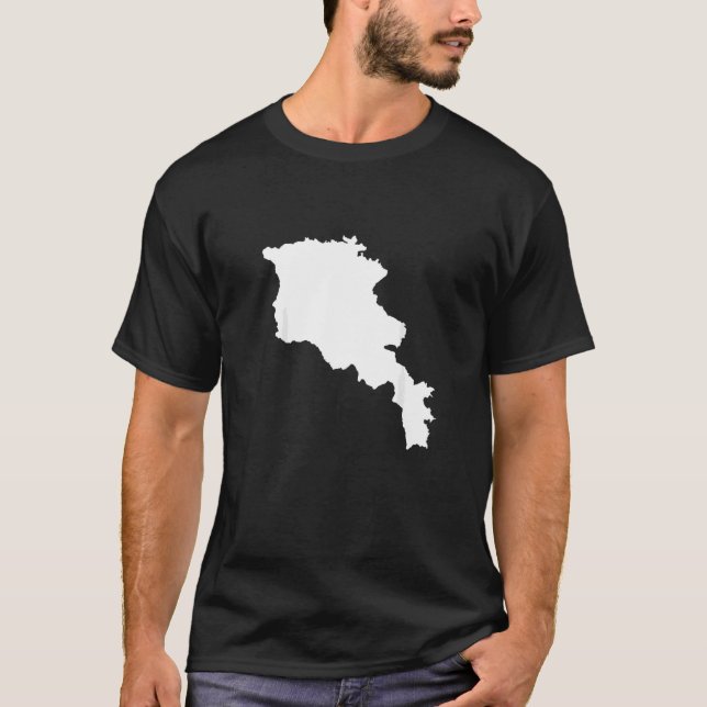Karte Armenien T-Shirt (Vorderseite)