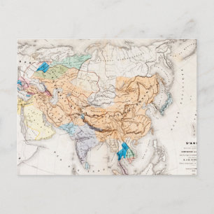 Karte Asiens Zeit des Kublai Khan