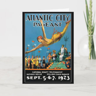 Karte: Atlantic City Schönheitswettbewerb Feiertagskarte