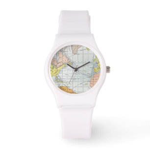 KARTE: ATLANTISCHE REISEN ARMBANDUHR