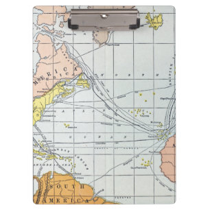 KARTE: ATLANTISCHE REISEN KLEMMBRETT