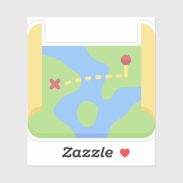 Karte Aufkleber (Blatt)