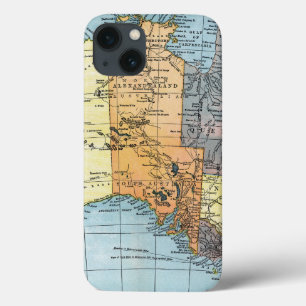 KARTE: AUSTRALIEN, c1890 iPhone 13 Hülle