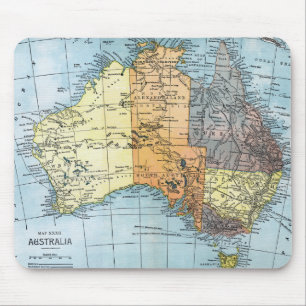 KARTE: AUSTRALIEN, c1890 Mousepad