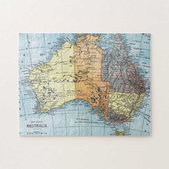 KARTE: AUSTRALIEN, c1890 Puzzle (Horizontal)