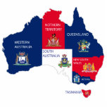 Karte Australiens Freistehende Fotoskulptur<br><div class="desc">Karte Australiens</div>