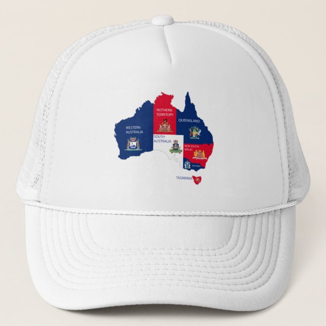 Karte Australiens Truckerkappe (Vorderseite)