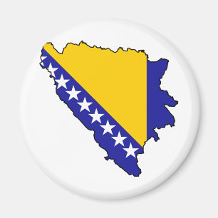 Karte BA für Bosnien und Herzegowina Magnet