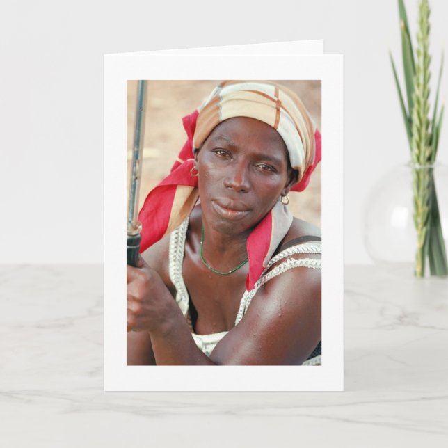 Karte, "Bananen-Verkäufer, Banjul, Gambia, Karte (Vorderseite)