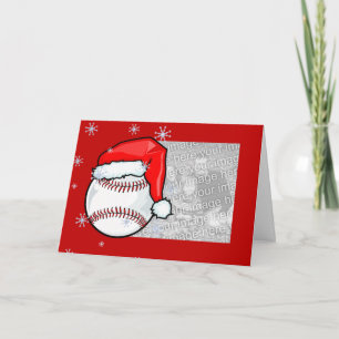 Karte - Baseball Weihnachten