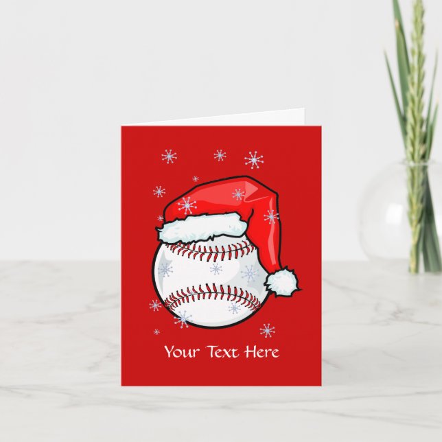 Karte - Baseball-Weihnachten (Vorderseite)