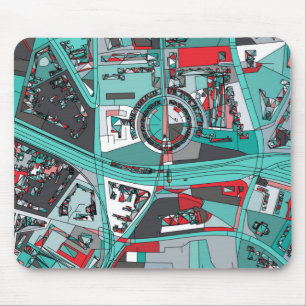 Karte Berlins, Deutschland Mousepad