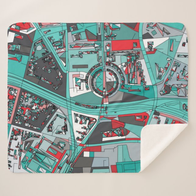 Karte Berlins, Deutschland Sherpadecke (Vorderseite (Horizontal))