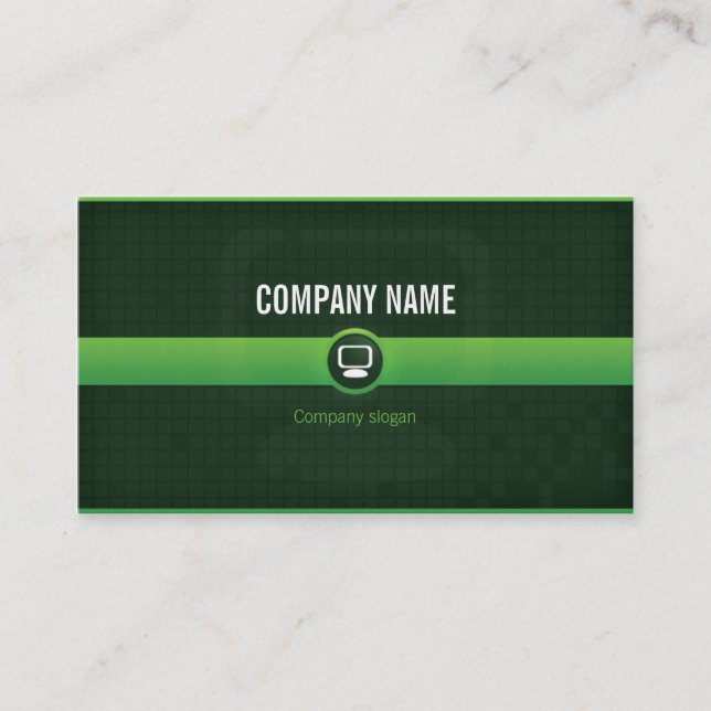 Karte besucht - Informatikfachmann grünes v1 (Vorderseite)