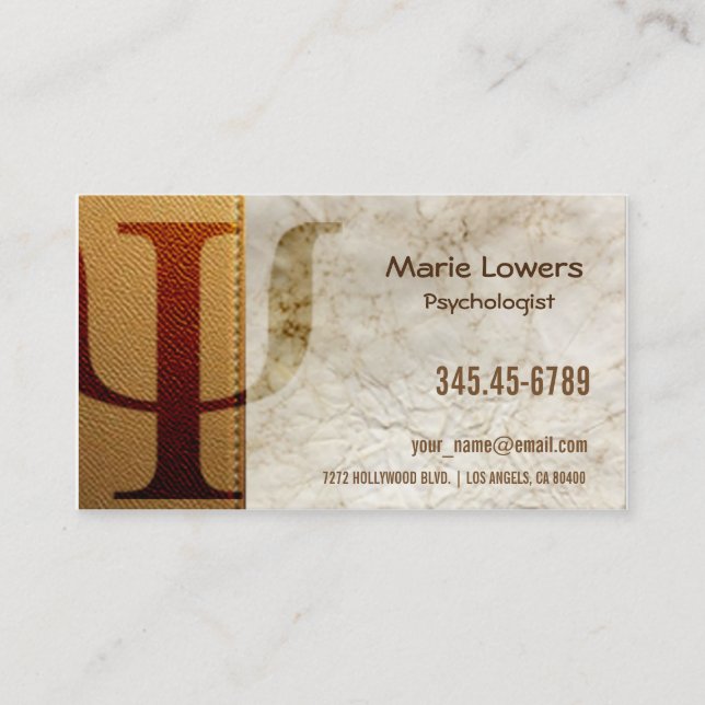 karte besucht Psychologin (Vorderseite)