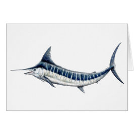 Karte blauer Marlin