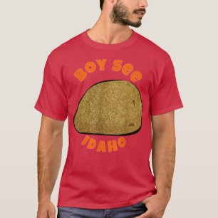 Karte Boise Idaho Zuhause Staat von Idaho Boy See T-Shirt