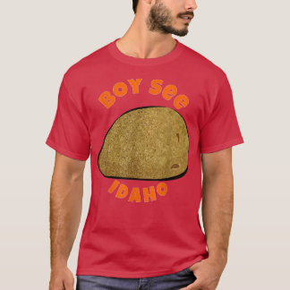 Karte Boise Idaho Zuhause Staat von Idaho Boy See  T-Shirt